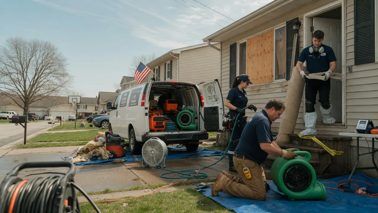 Water Damage Restoration in Johnsonville, IL near me